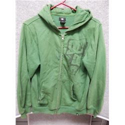 SWEATER MENS - DC - GREEN HOODIE (WITH PEN MARKS) - SIZE L