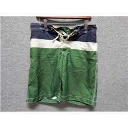 SHORTS MENS - OLD NAVY - BLUE GREEN WHITE SHORTS - SIZE S