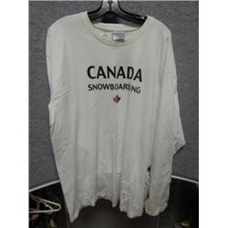SHIRT MENS - NIKE - WHITE LONG SLEEVE CANADA SNOWBOARDING - SIZE XL