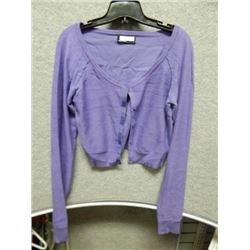 SWEATER WOMANS - VERO MODA - PURPLE BUTTON UP SWEATER - SIZE L
