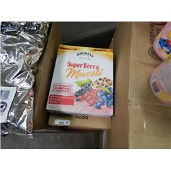 CASE OF JORDANS "SUPER BERRY" MUESLI -EACH CASE CONTAINS 4 X 450 GRAM BOXES - BB FEB 2016