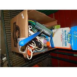 BOX OF CLEANING AND HARDWARE