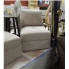 Image 3 : NEW - UPHOLSTERED CONTEMPORARY SOFA & CHAIR!!!!!!! - END SECTION TABLE ATTACHED