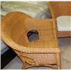 Image 1 : WICKER BUCKET CHAIR - WHOLES ON SIDE