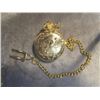Image 4 : POCKET WATCH - NEW - TRAIN MOTIF - WITH CHAIN