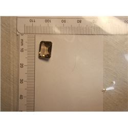 EMERALD CUT SMOKED QUARTZ GEMSTONE