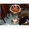 Image 2 : VINTAGE ASHTRAY STAND WITH AMBER GLASS INSERT
