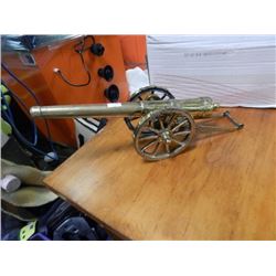 MINITURE HEAVY BRASS CANNON - 4.5"X15" - AS-IS