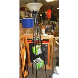 touchier lamp with shelves 6' tall. No warranty, no guarantee