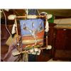 Image 1 : PAINT ON LEATHER NATIVE PICTURE /SQUARE DREAM CATCHER - 19" x 22"