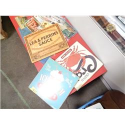RESTAURANT THEMED SIGNS -  - 8"X8" - 3 ttl