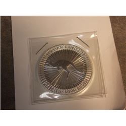 COIN - EARLY RELEASE 2016 PERTH MINT KANGAROO COIN - 1 TROY OZ. OF .9999 SILVER - $1.00 FACE VALUE -