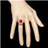 Image 4 : 14k Yellow Gold 4.00ct Ruby 1.15ct Diamond Ring