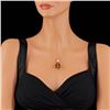 Image 3 : 14k Gold 22.00ct Citrine 0.70ct Diamond Pendant