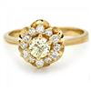 Image 2 : 14k Yellow Gold .7ct Diamond Ring