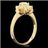 Image 3 : 14k Yellow Gold .7ct Diamond Ring