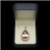 Image 3 : 14K Gold 22.68ct Morganite 3.55ct Diamond Pendant