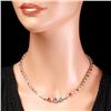 Image 6 : 14k Gold 31ct Sapphire 1.20ct Diamond Necklace