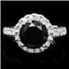 Image 1 : 14k White Gold 4.35ct Diamond Ring