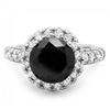 Image 2 : 14k White Gold 4.35ct Diamond Ring