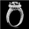 Image 3 : 14k White Gold 4.35ct Diamond Ring