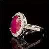 Image 2 : 14k Gold 8.94ct Ruby 0.85ct Diamond Ring