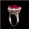 Image 3 : 14k Gold 8.94ct Ruby 0.85ct Diamond Ring