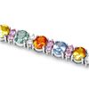 Image 2 : 14k Gold 24ct Sapphire 1.25ct Diamond Bracelet