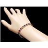 Image 5 : 14k Gold 24ct Sapphire 1.25ct Diamond Bracelet
