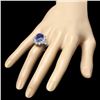 Image 3 : 14k Gold 7.50ct Tanzanite 2.00ct Diamond Ring