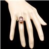 Image 4 : 14k Gold 4ct Morganite .40ct Diamond Ring