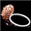Image 5 : 14k Gold 4ct Morganite .40ct Diamond Ring