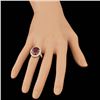 Image 4 : 14k Yellow Gold 10.00ct Ruby 1.30ct Diamond Ring