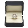 Image 4 : 14K Gold 7.28ct Morganite 1.18ct Diamond Ring