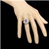 Image 4 : 14k Gold 3.00ct Tanzanite 2.50ct Diamond Ring