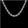 Image 1 : 18k White Gold 17ct Diamond Necklace