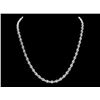 Image 2 : 18k White Gold 17ct Diamond Necklace