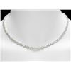 Image 5 : 18k White Gold 17ct Diamond Necklace