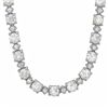 Image 6 : 18k White Gold 17ct Diamond Necklace