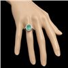Image 3 : 14k White Gold 2.00ct Emerald 0.50ct Diamond Ring