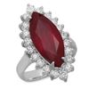 Image 1 : 14K Gold 8.09ct Ruby 1.45ct Diamond Ring
