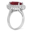 Image 2 : 14K Gold 8.09ct Ruby 1.45ct Diamond Ring