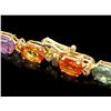 Image 3 : 14k Gold 15ct Sapphire .60ct Diamond Bracelet