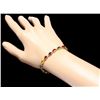 Image 5 : 14k Gold 15ct Sapphire .60ct Diamond Bracelet