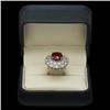 Image 4 : 14K Gold 10.35ct Ruby 1.73ct Diamond Ring