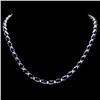 Image 1 : 14k Gold 37ct Sapphire 1.85ct Diamond Necklace