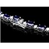 Image 3 : 14k Gold 37ct Sapphire 1.85ct Diamond Necklace