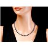 Image 4 : 14k Gold 37ct Sapphire 1.85ct Diamond Necklace