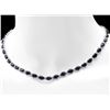 Image 6 : 14k Gold 37ct Sapphire 1.85ct Diamond Necklace