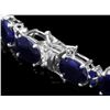 Image 3 : 14k Gold 35.8ct Sapphire 0.75ct Diamond Bracelet